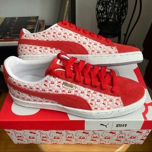 puma x hello kitty suede shoes (in box)
